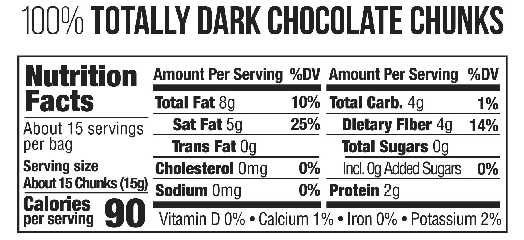 100% Totally Dark Chocolate Chunks - Image 3